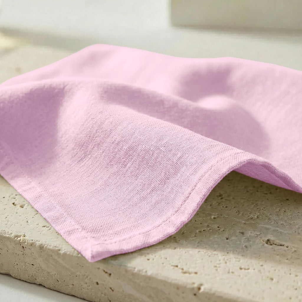 Set of 12 Cloth Dinner Napkins 100% Cotton 18x18 Inch - Soft Durable Washable - Ideal for Farmhouse Party Spring