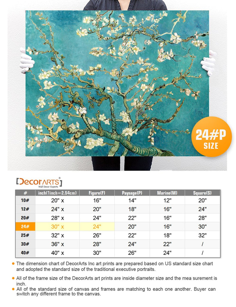 Almond Blossom Tree - Vincent Reproduction. Giclee Canvas Prints Wall Art Decor 30x24
