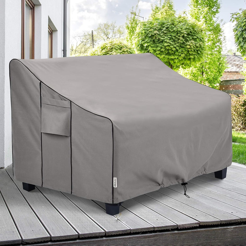 Patio Sofa Cover Waterproof, Heavy Duty, 79x38x35 in, 3-Seater | UV resistant, tear proof, windproof buckle straps