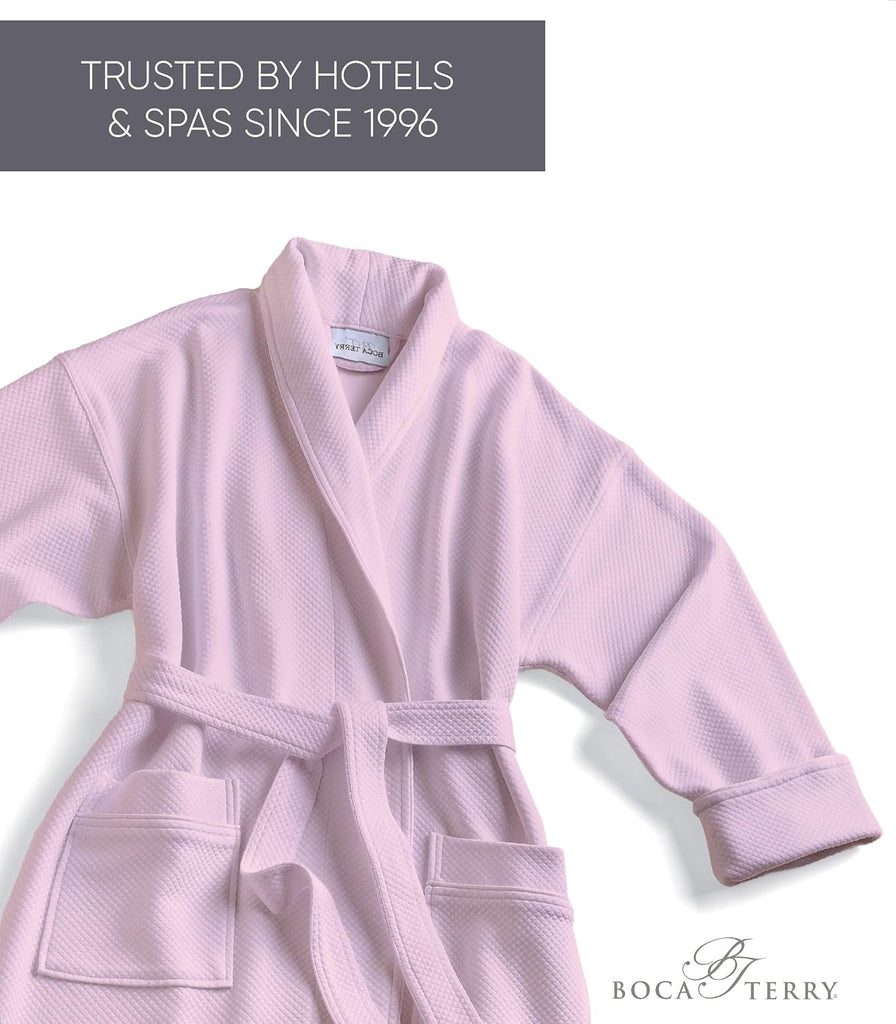 Terry Women's Soft Waffle Robe, Long Hotel Bathrobe, Spa Bath Robes | soft, luxury knit bath robe for women