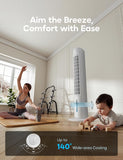 Windowless Portable Air Conditioner, 35.1" Evaporative Air Cooler for Room No Window, 7H Timer, 4 Modes