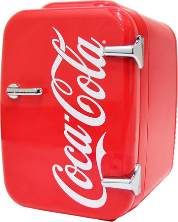 Retro Mini Fridge for Bedroom - Car, Office Desk & College Dorm Room - 4L/6 Can 12V Portable Cooler & Warmer for Food