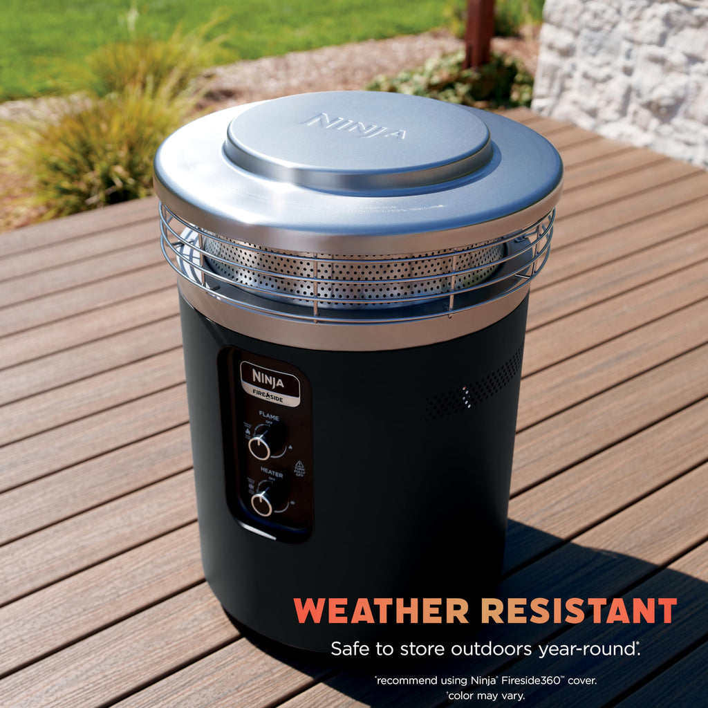 Fireside360 Fire Pit/Heater, 80, 000 BTU, 3 Modes, Push Start, Stone