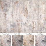 Washable Area Rug Living Room Rugs-5x7 Large Soft Non-Slip Carpet for Bedroom Dining Room Modern Abstract Neutral Low