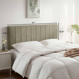 Upholstered King Headboard - Easy Assemble Channel Stitched Headboard King Bed