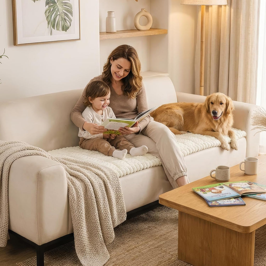 Couch Cover for Dogs, Non Slip Fuzzy Pet Sofa Covers Washable
