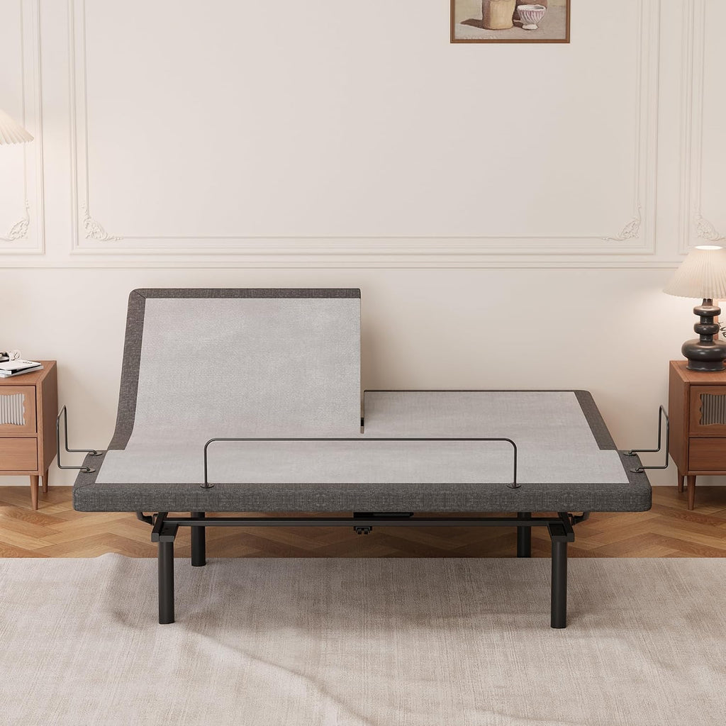 Split Top King Adjustable Bed Frame, Zero Gravity, Underbed Light - Set of 2