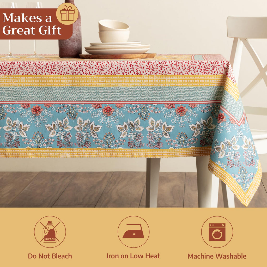 Table Cloth Rectangle Table Reusable 100% Cotton 54"x72"
