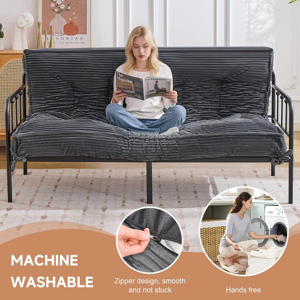 Futon Mattress 8", Foldable Floor Mattress (Frame Not Included)