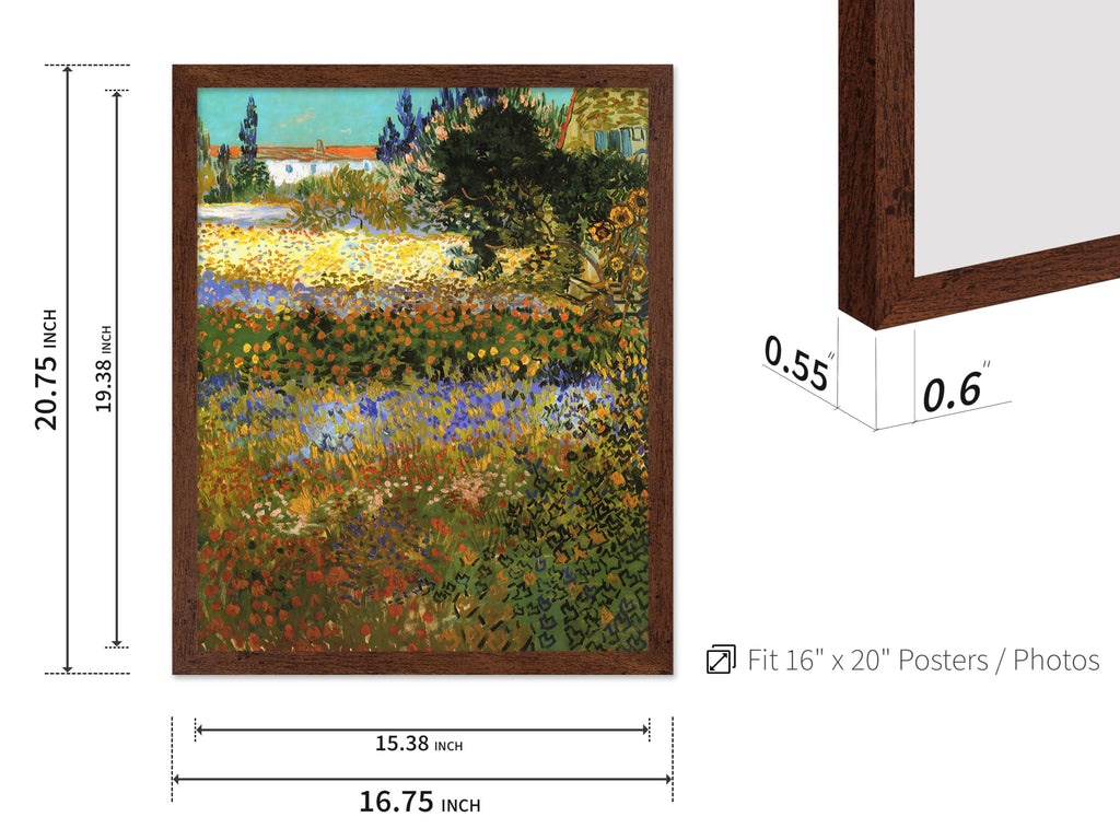 Master Vintage Van Gogh Poster - Retro Impressionism Print - Gift for Artist, Painter - Flowering Garden in Arles