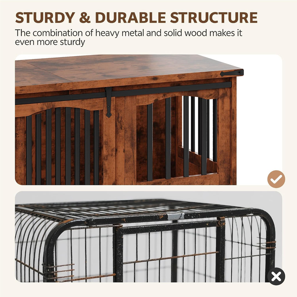 Dog Crate Furniture Heavy Duty Dog Kennel Furniture Brown