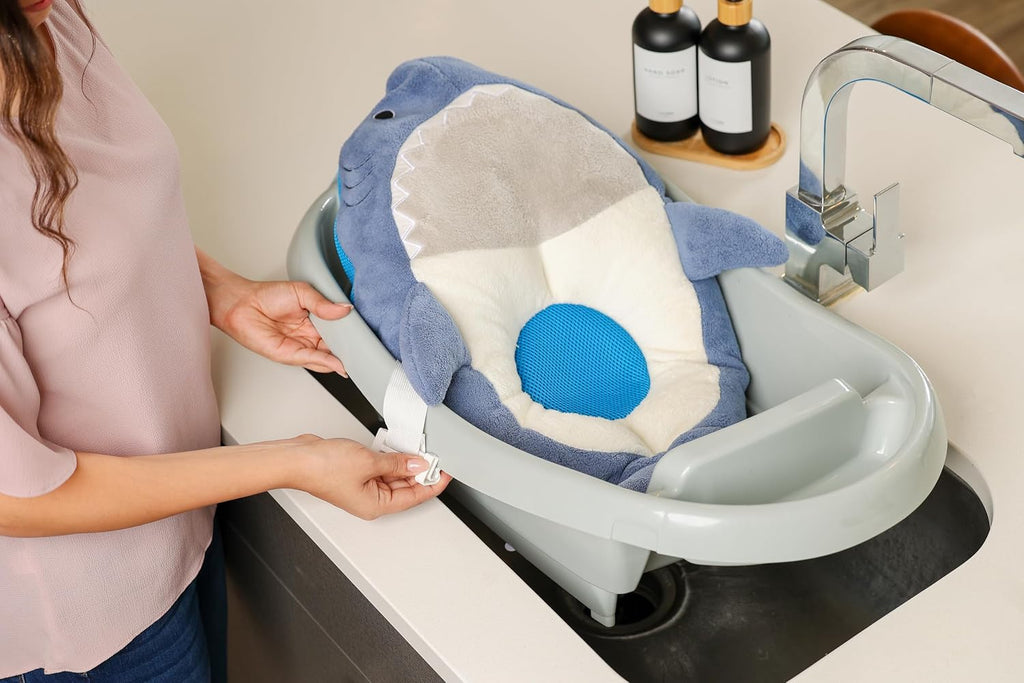 Bath Cushion - Triple Mesh Baby Bath Seat for Newborns & Infants | Quick-Dry | Breathable Microfiber | Food-Grade