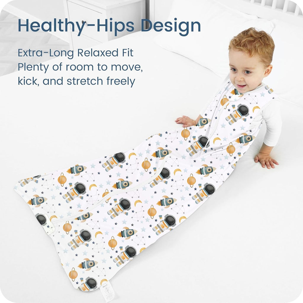 Toddler Sleep Sacks - -, 0.5 TOG Light Summer Wearable Blankets, Extra Long XL Sleeping Bags, 2 Pack