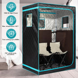 Full Size Infrared Sauna for Home, 2 Person Large Space Personal Home Sauna for Relaxation & Detox