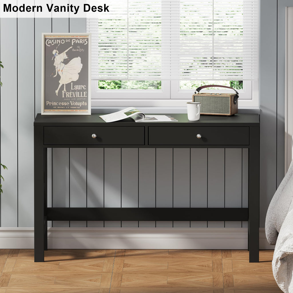 47.2 Inches Farmhouse Computer Desk with 2 Drawers