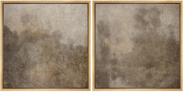 Framed Canvas Print Wall Art Set Vintage Rustic Neutral Tones with Subtle Patterns Illustrations Modern Art Minimal
