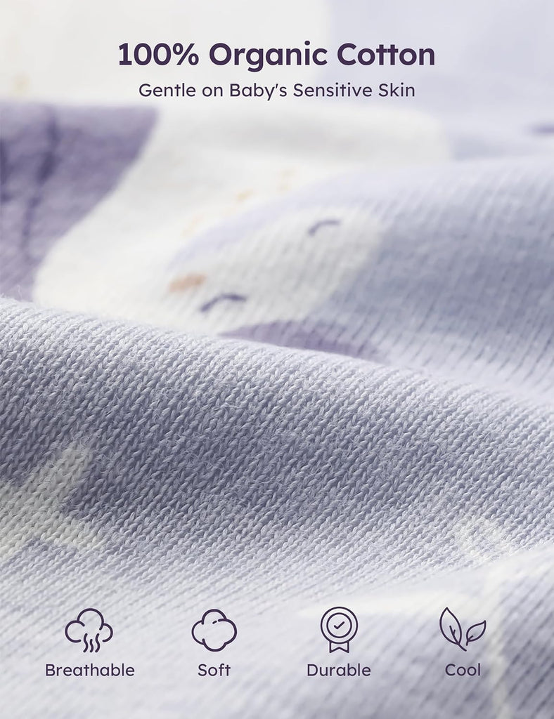 Girls' Underwear, 100% Organic Cotton Soft Toddler Kids Underwear, Tag-free Comfort Girls Panties, Pack