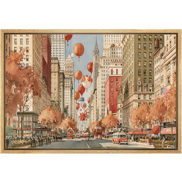 Framed Canvas Wall New York Thanksgiving Parade