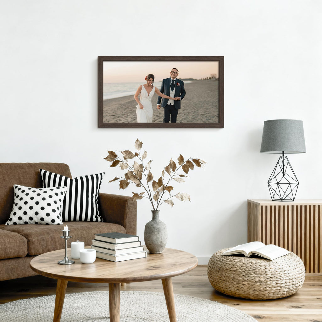 14x26 Collage Frame For 12 4x6 Photos Walnut