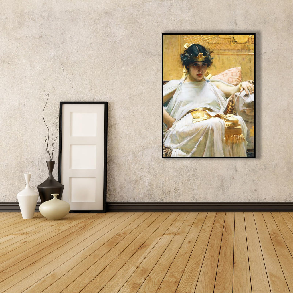 Waterhouse Canvas Wall Art Cleopatra Poster - Master Oil Painting Print Modern Room Aesthetic Home Wall Decor