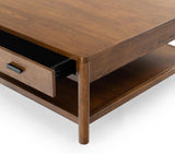 Couture Collection Jaylessa Medium Oak 1-Drawer Coffee Table