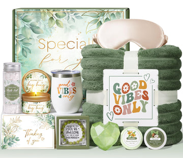 Christmas Birthday Gifts for Women Self Care Gift, Get Well Soon Gift Baskets Relaxing Spa Care Package for Women