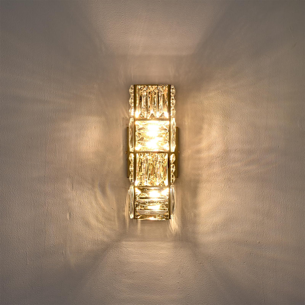 Crystal Wall Sconce Gold Sconces Wall Lighting