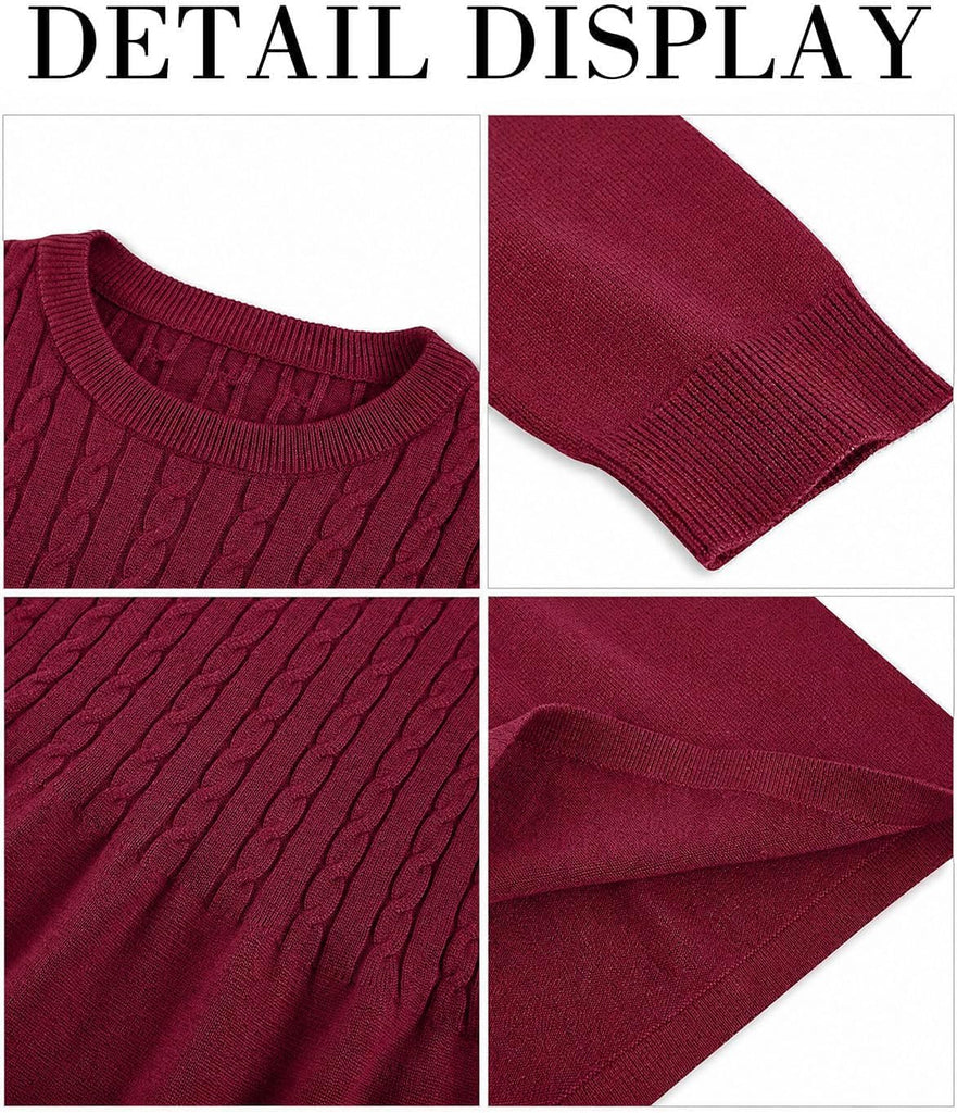 Girls Sweater Dress Kids Fall Winter Kintted Dresses