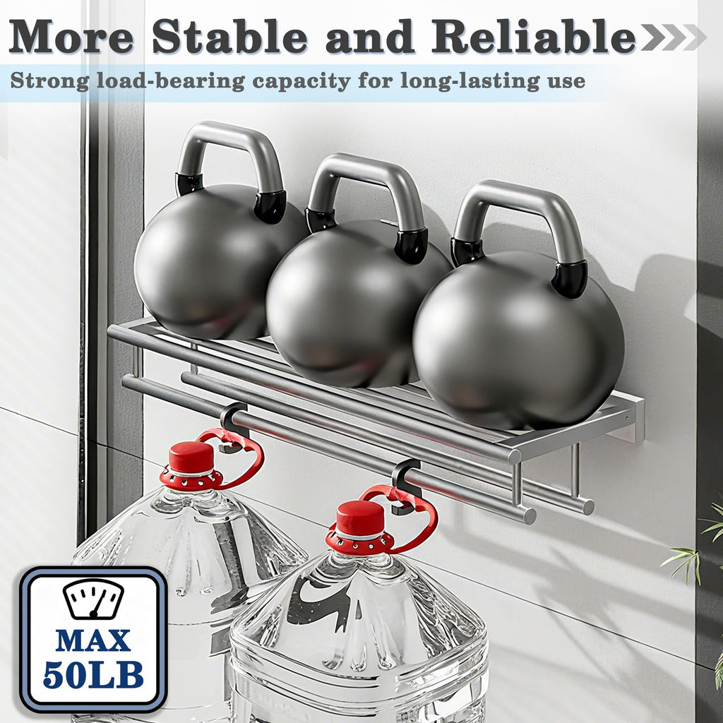 Double Towel Racks Wall Mount 24 Inch, Brushed Nickel
