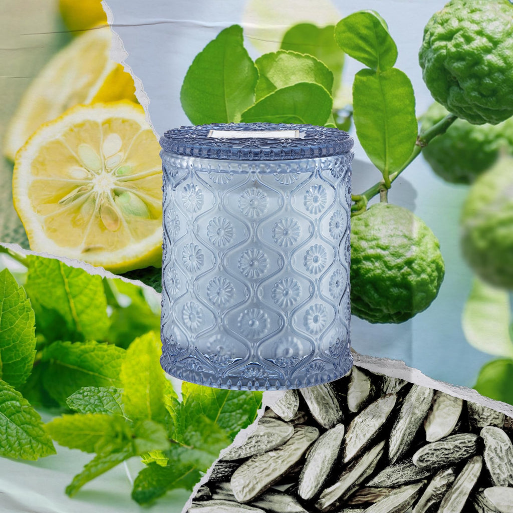 Mint Scented Candles, Natural Soy Wax, 40 Hrs