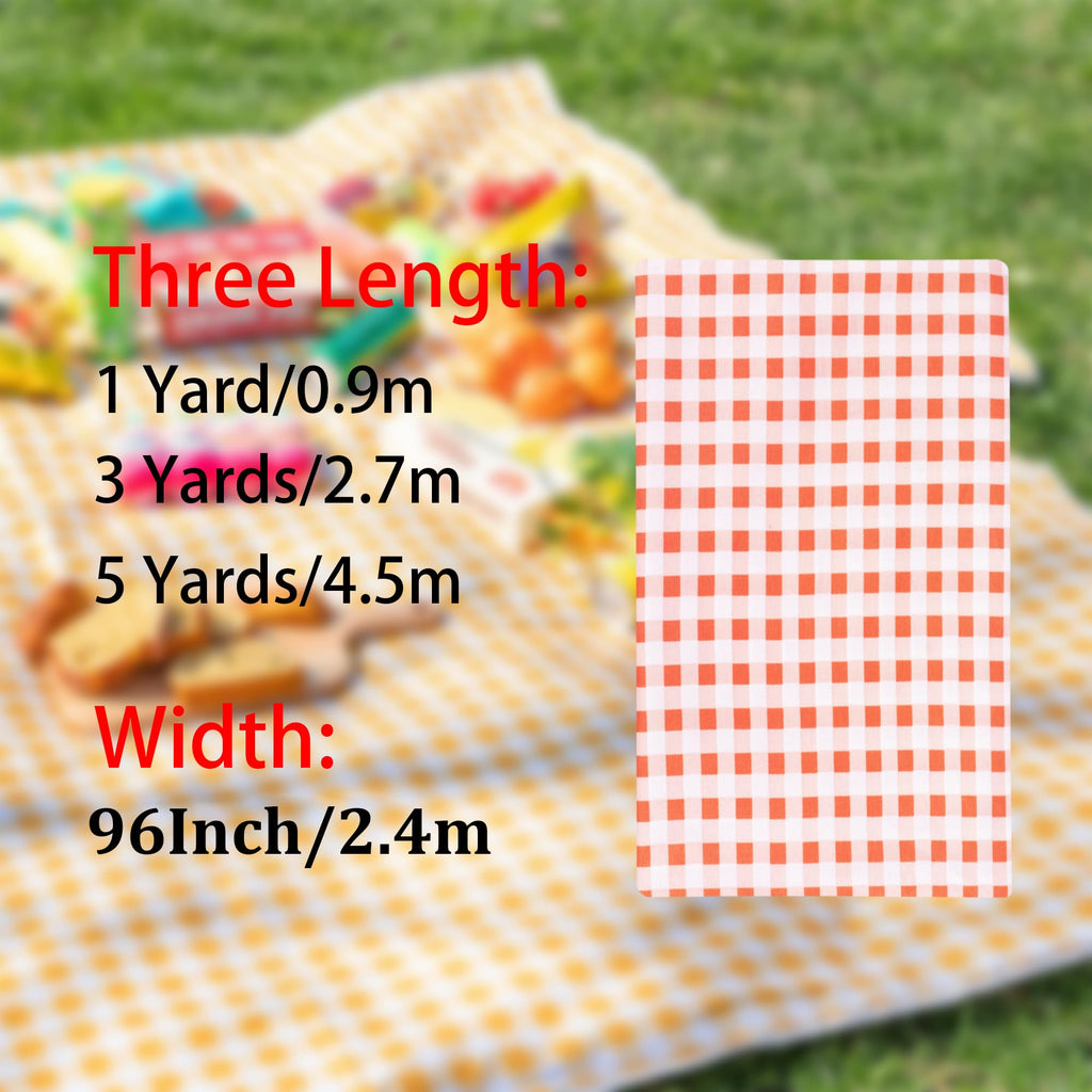 96" Wide Checkered Gingham Fabric - Lightweight Polyester Poplin Fabric for DIY Crafts, Wall Decor & Sewing - Green