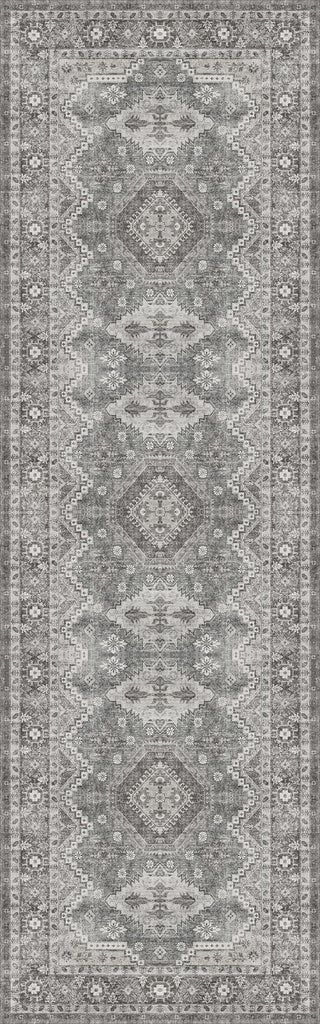 2'6"x8 Runner Rug Non Slip, Washable Rug Runners s Grey