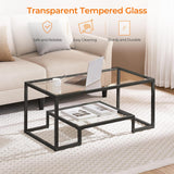 Coffee Table, Tempered Glass Coffee Table