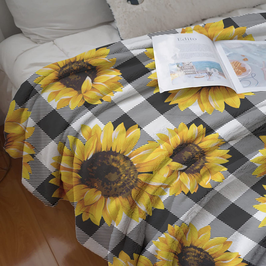 Super Soft Flannel Fleece Throw Blanket, Lightweight Sherpa Blankets Comfortable Bed Throws 3D Printed Blanket for