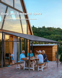 10 ft x 12 ft Lean to Gazebo, Hardtop Wall Pergola with Poly - Image 5