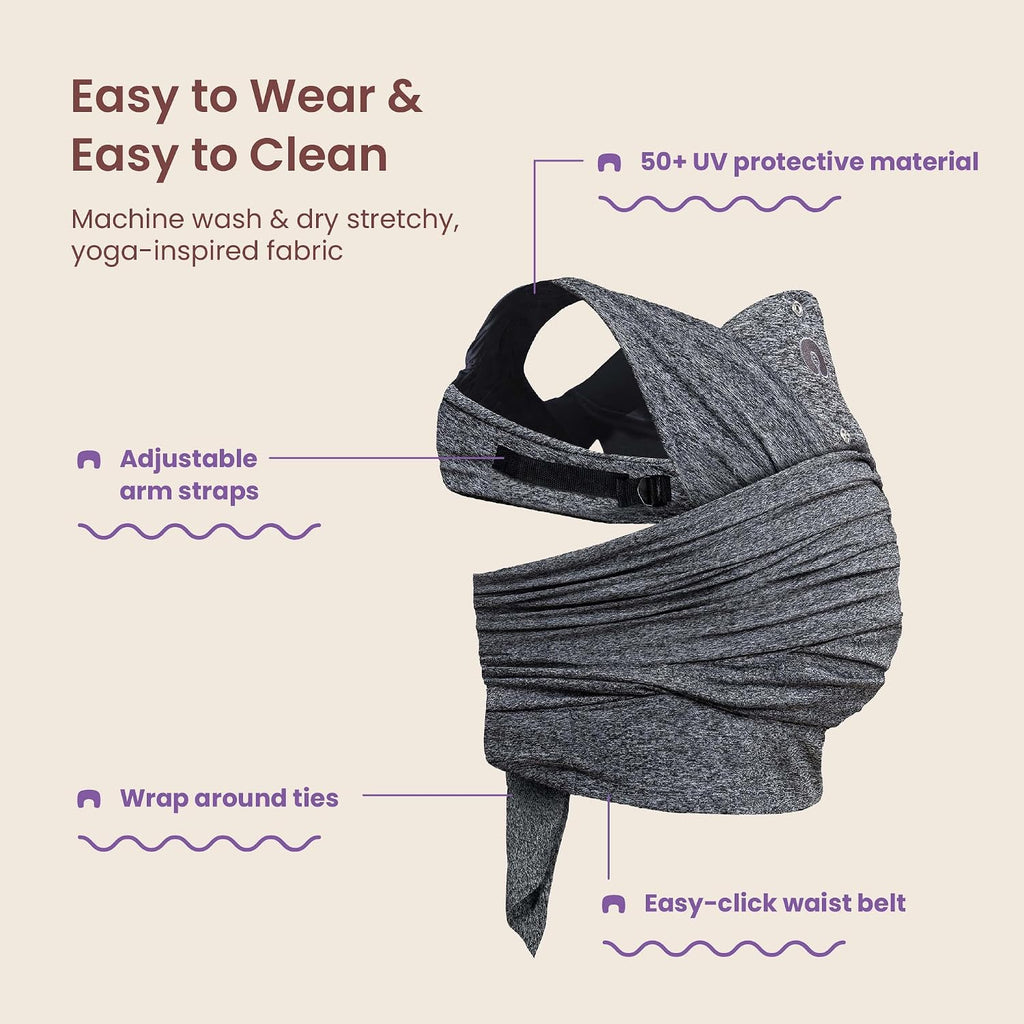 ComfyFit Adjust Baby Carrier, Secure Hybrid Wrap, Newborn to Toddler