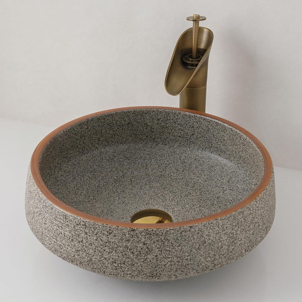 Ceramic Vessel Bathroom Sink Blue Color Rounded Shape Jingdezhen Sinks Above Counter Art Wash Basin For Bar And