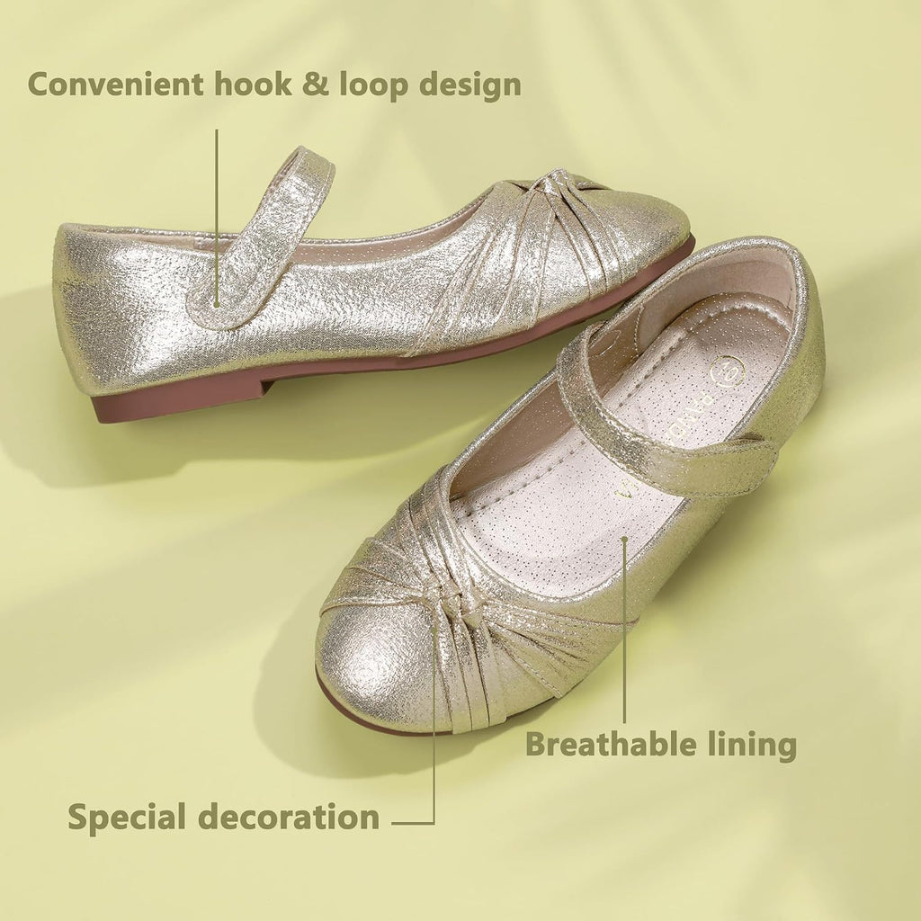 Flower Girls Dress Shoes Mary Jane Ballet Flats