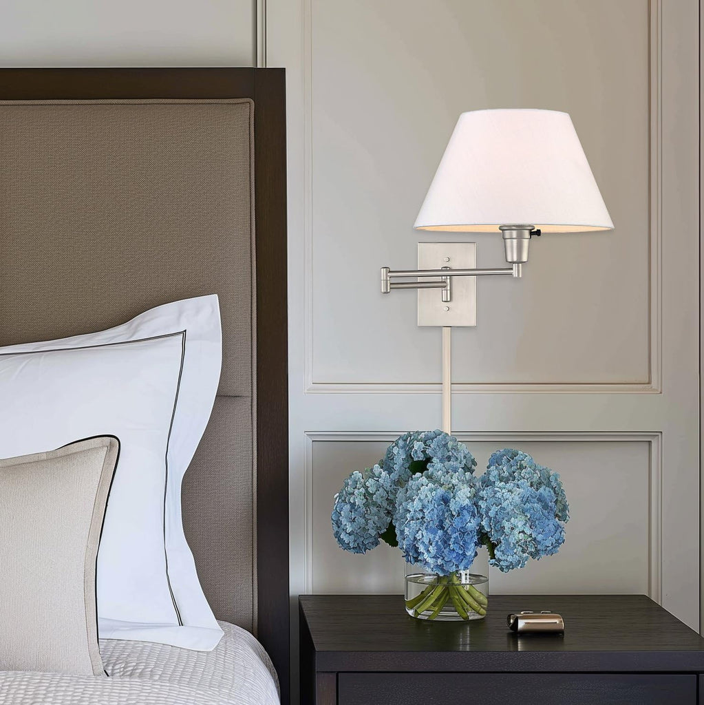 Cambridge 15" Modern Swing Arm Wall Sconce with 3-Way Switch