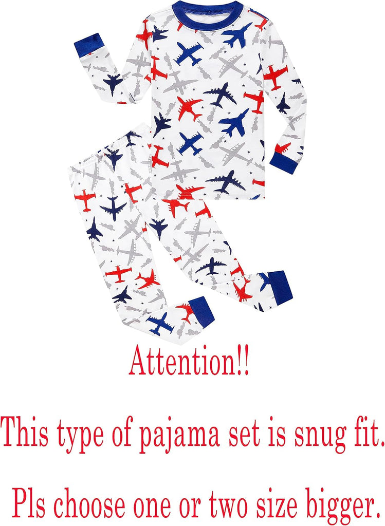 Little Big Boys Girls Pajamas Set Kids PJs 100% Cotton Sleepwear