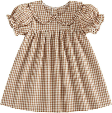 Toddler Girl Dresses Bubble Short Sleeve Dress Baby Summer Clothes