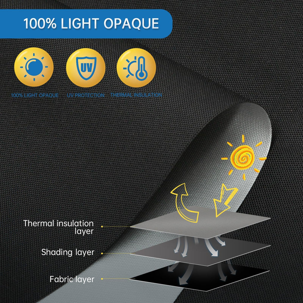 Motorized Blinds with Remote, Automatic Blackout Shades for Windows