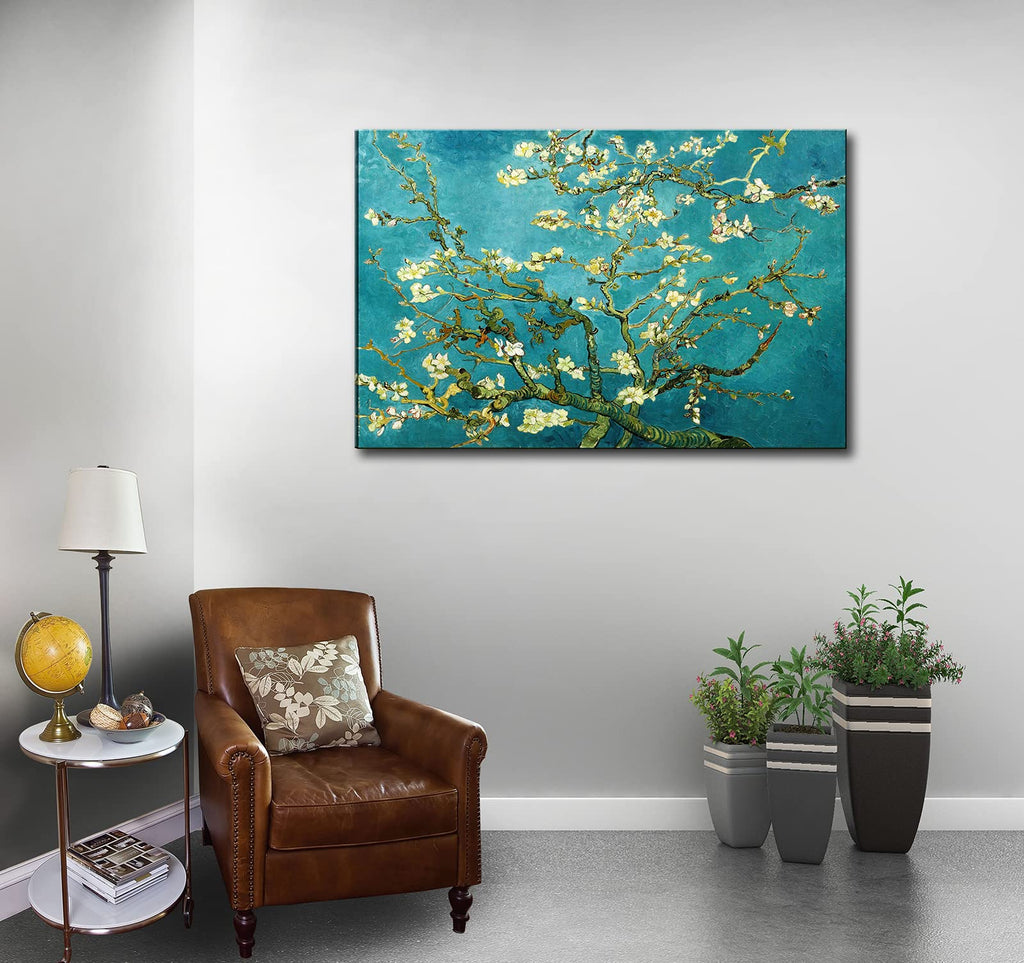 Almond Blossom by Vincent Van Gogh Canvas Wall Art Large Modern Floral Painting Print Decor Famous Flowers Artwork