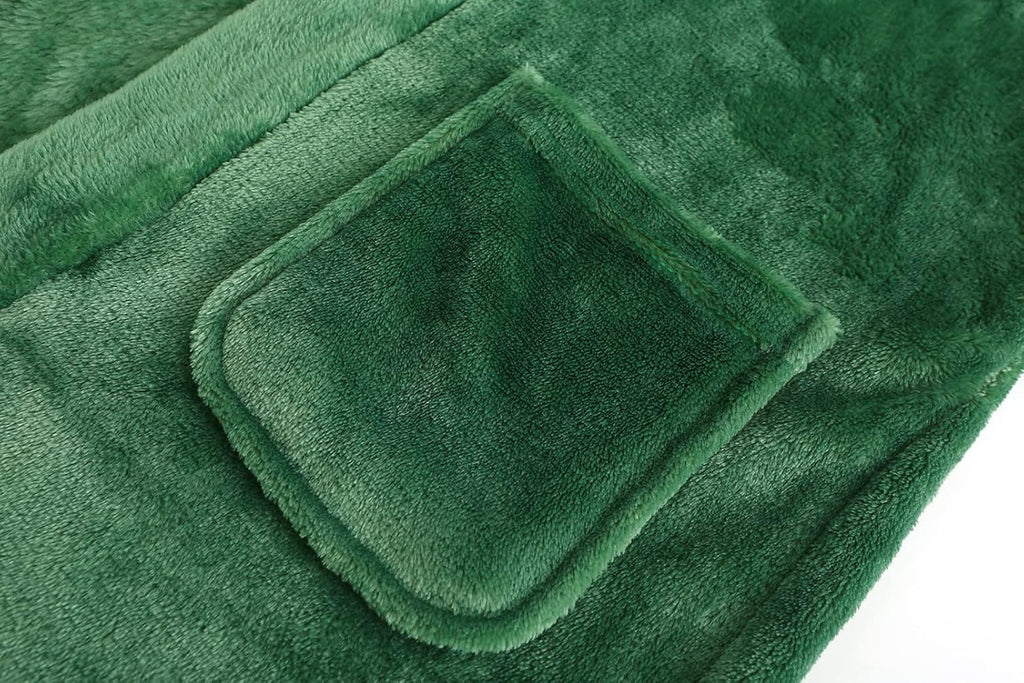 Boys Fleece Robe, Hooded Toddler Soft Fuzzy Bathrobe for Kids