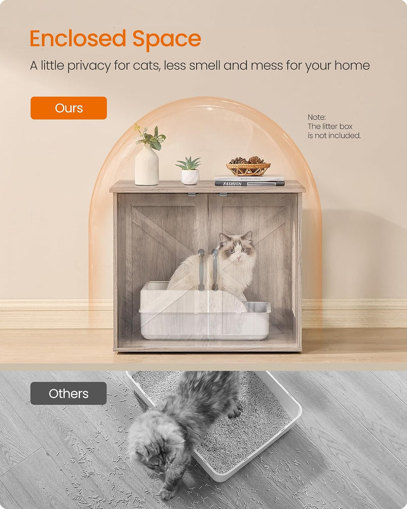 Cat Litter Box Enclosure, Indoor Pet House End Table
