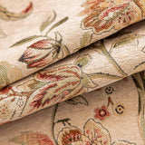 Luxury Chenille Coffee Table Cover Non-Slip Silicone Backing Heavyweight French Jacquard Table Cloth