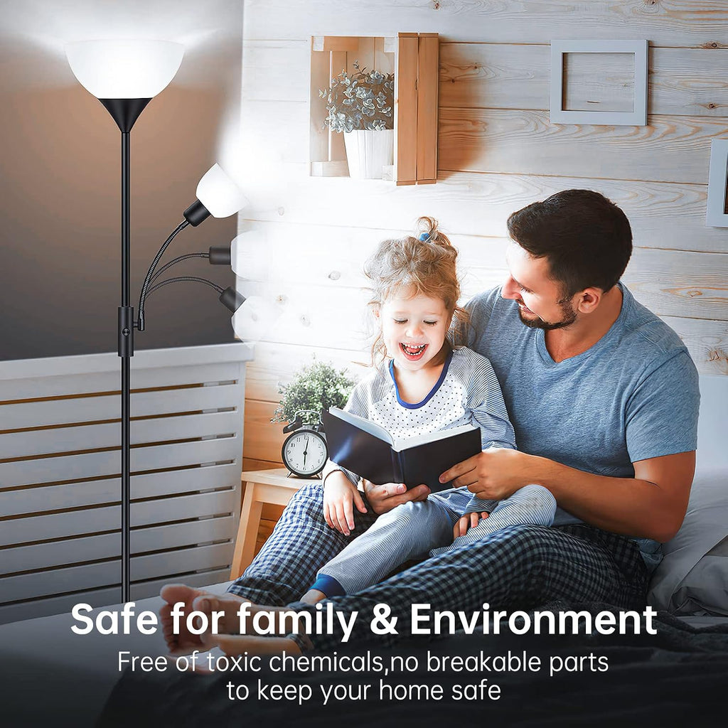 3 Way A21 LED Bulb,50 -100 -150W Equivalent,5000K Daylight, E26 Base,4 Pack
