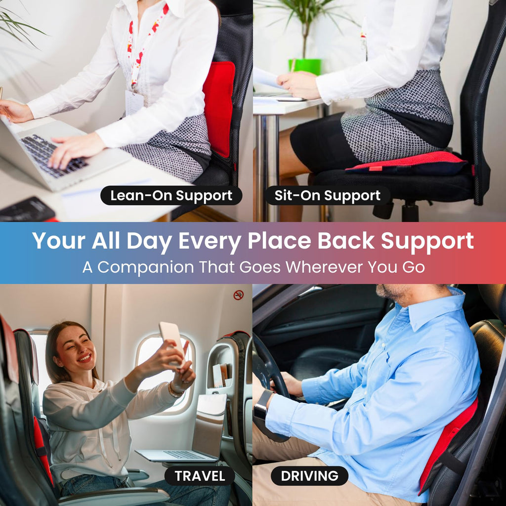 Back Vitalizer Lumbar Support Pillow Chair & Car