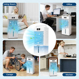 2.6 GAL Swamp Cooler with Touch & Remote Control, 3 Modes & 6 Speeds, 3-in