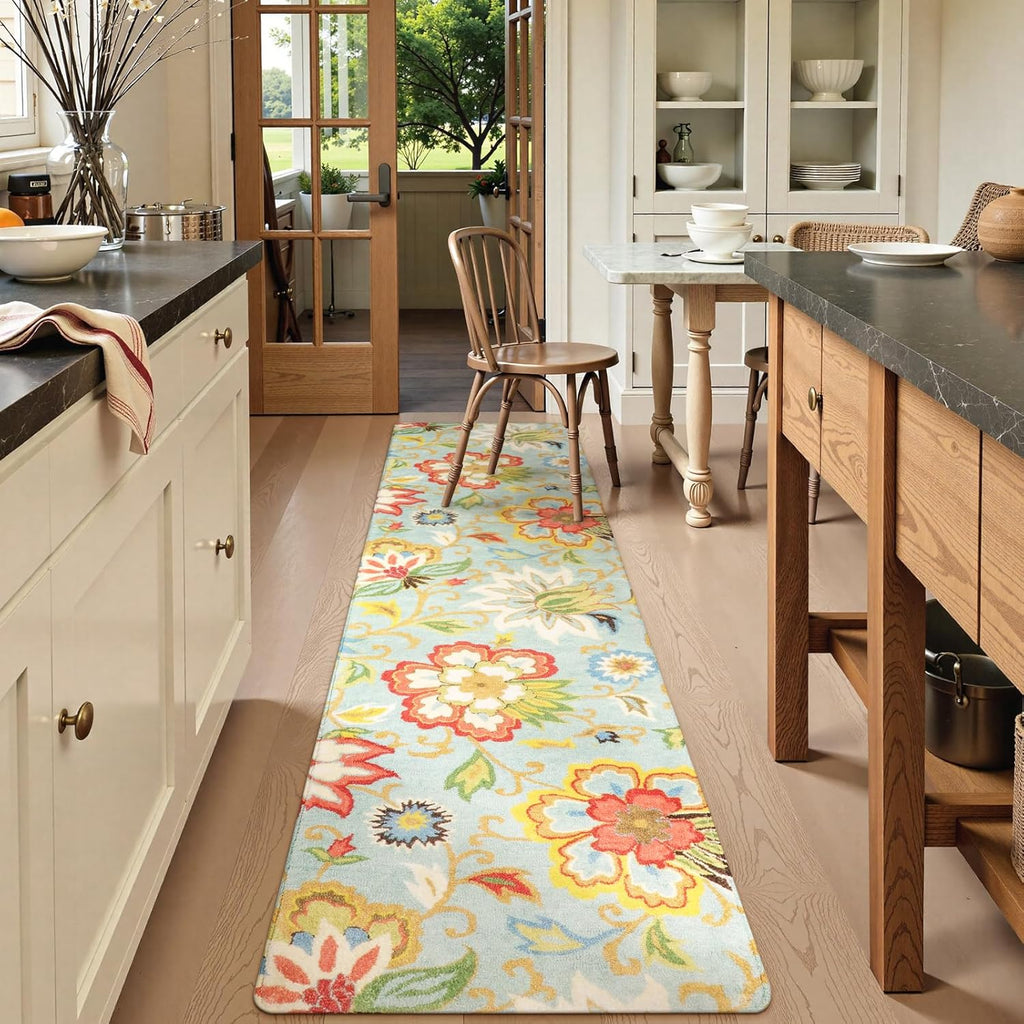 Floral Extra Long Runner Rugs